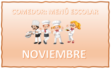 Menú mes de noviembre